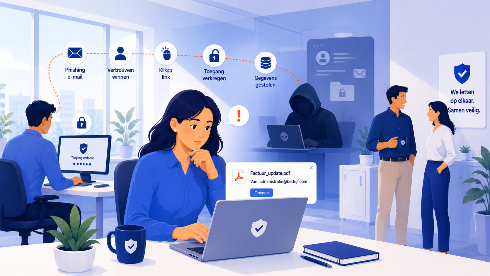 Hoe cybercriminelen misbruik maken van menselijk gedrag