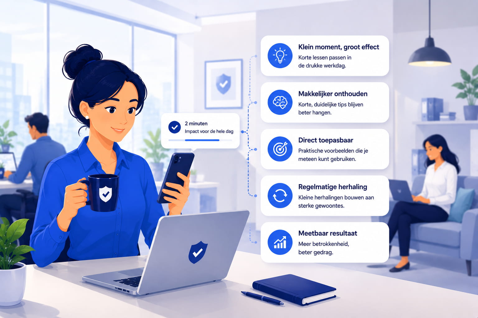 Waarom korte cyber awareness momenten beter blijven hangen